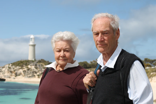 a photo from the ABC website of Trish Bevan and Ian MacRae
